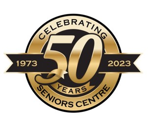 Senior's Centre 50 year logo Senior's Centre 50 year logo