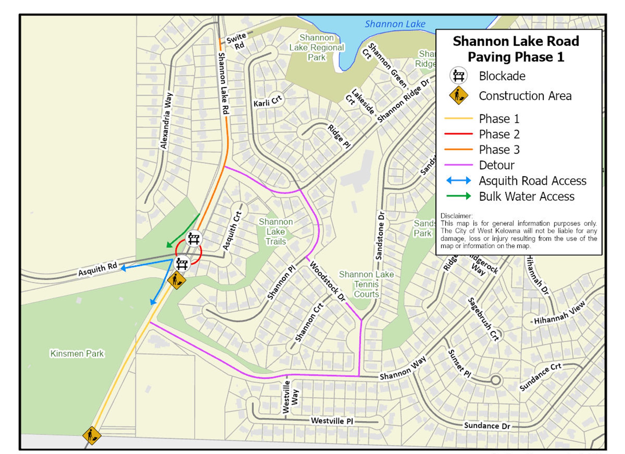 Map for Paving August 15 and 16 Map for Paving August 15 and 16