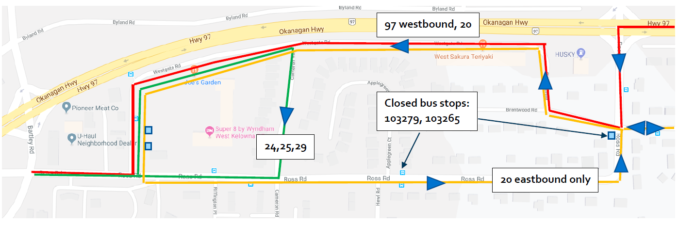 ross road detour